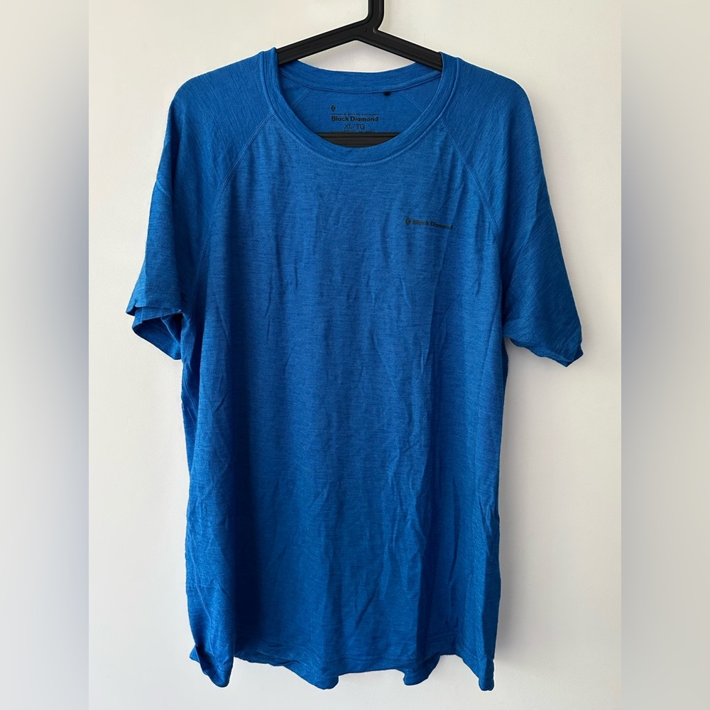 Black Diamond | XL | Blue Wool Blend SS Active Tee